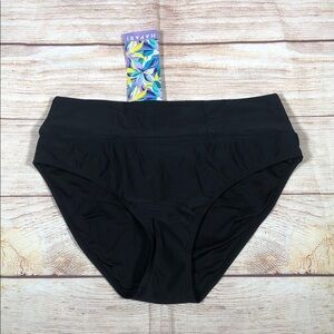 NWT Hapari Tummy Tuk Black High-Waist Bikini Bottom